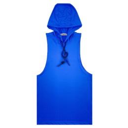 Manufacturing Fancy Blue Hooded Sports Vest Personal Design Breathable Moisture Wicking Sports Slim Vest Sports Vest Supplier GB1-3018 SKTAFC010 Manufacturing Fancy Blue Hooded Sports Vest Personal Design Breathable Moisture Wicking Sports Slim Vest Sports Vest Supplier GB1-3018 SKTAFC010